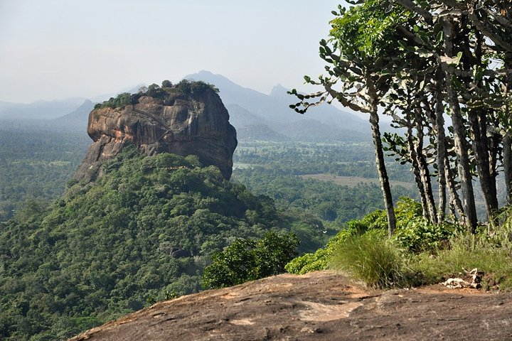 view from Pidurangala to Sigiriya